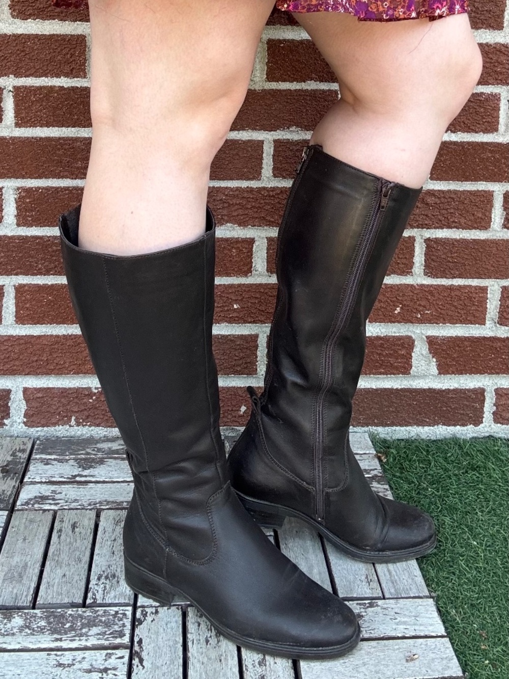 Leather Autumn High Boots